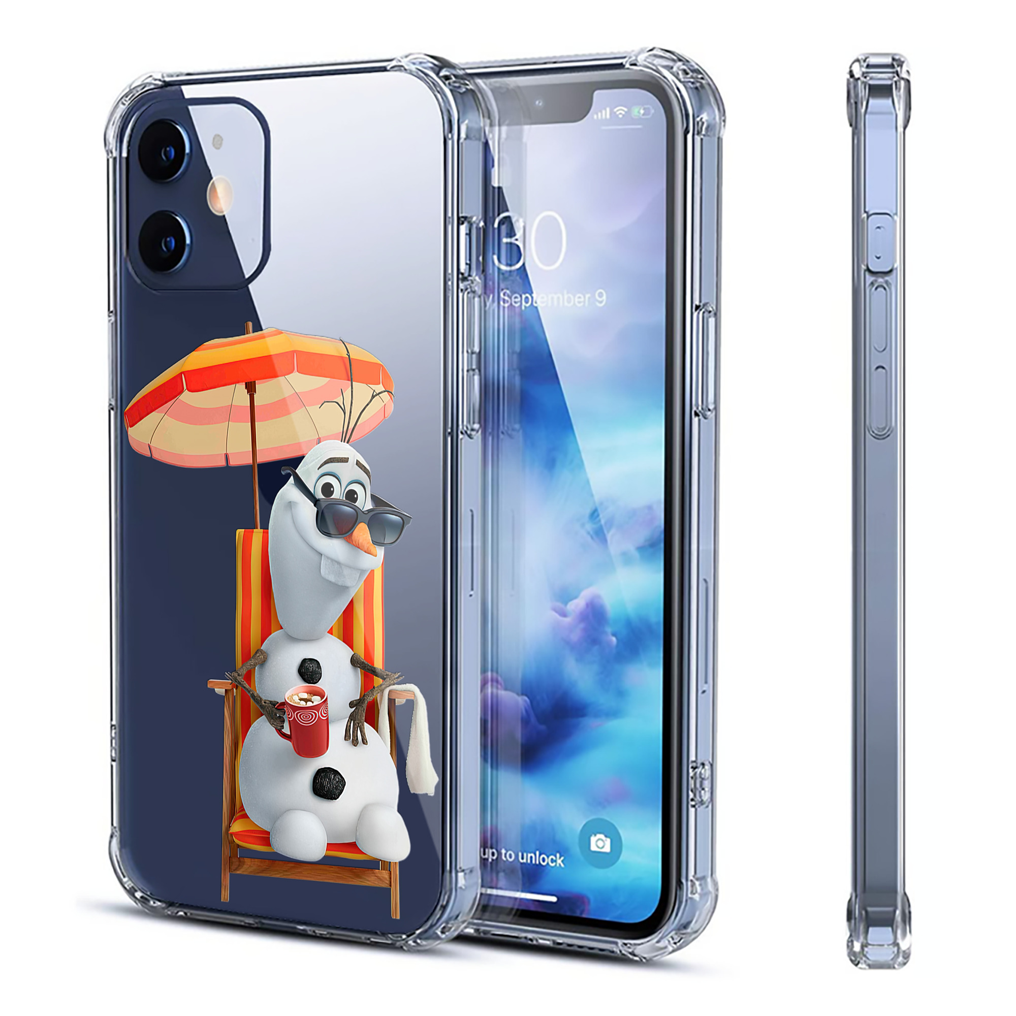 （画像用） アナと雪の女王 アンナ エルサ Frozen Anna Elsa 【iPhone 12シリーズ対応】透明スマホケース（クリアソフトケース）